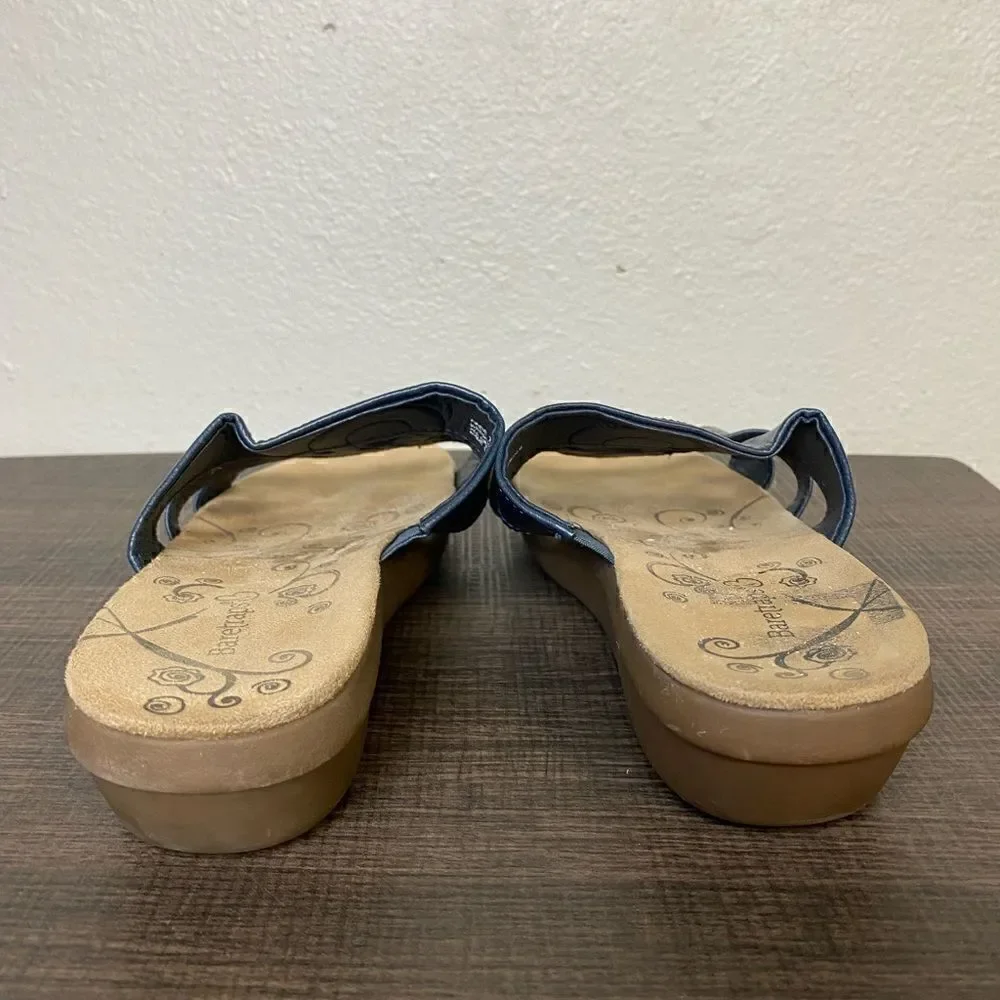 Baretraps Blue leather Women Sandals Size 10w